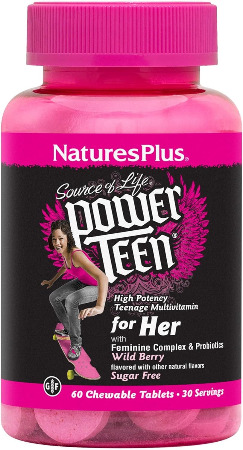 Power Teen Chewable Multivitamin for Her - 60 Tablets