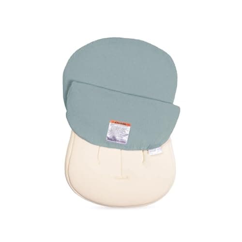 snuggle me Baby Lounger Muslin Cover, 100% Organic Cotton Newborn Lounger Cover, Soft and Breathable Baby Nest Slipcover for Boys Girls - Slate