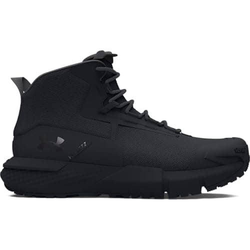Under Armour Men's Charged Valsetz Mid, (001) Black/Black/Jet Gray, 12, US