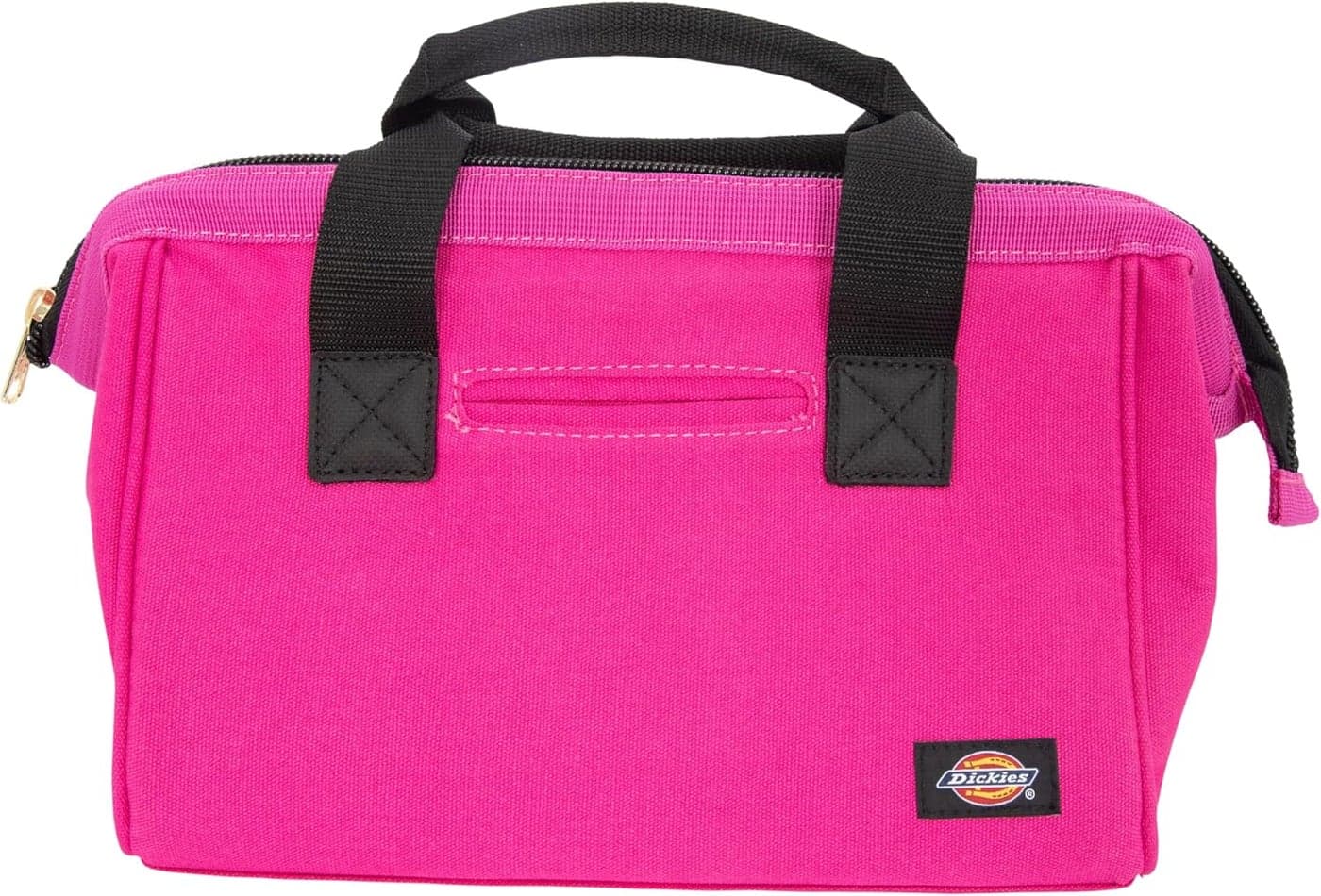Dickies 12Inch Durable Canvas Work Bag for Painters Carpenters and Builders HeavyDuty Zipper Reinforced Handles Pink 57148
