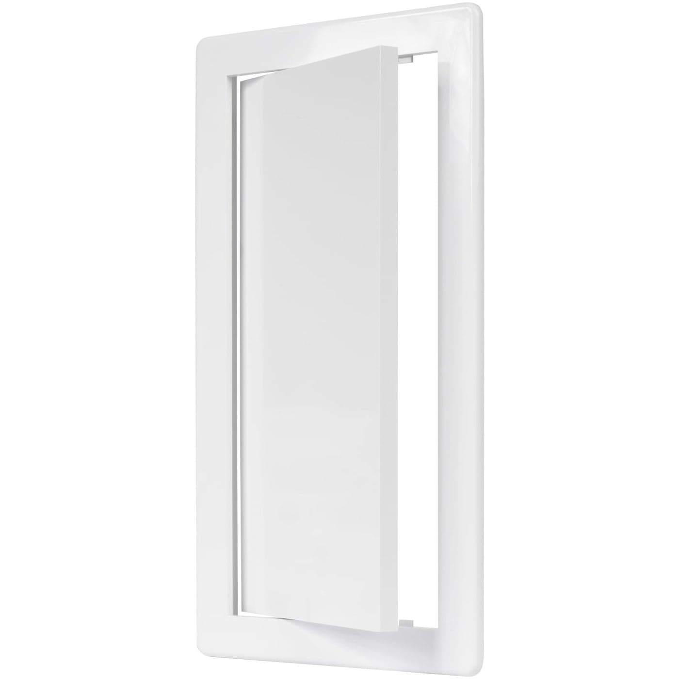 6 x 12 White Plastic Access Panel Service Shaft Door Panel Plumbing Electricity Heating Alarm Wall Access Panel for Drywall Bathroom Services Access Hole Cover 6 x 12