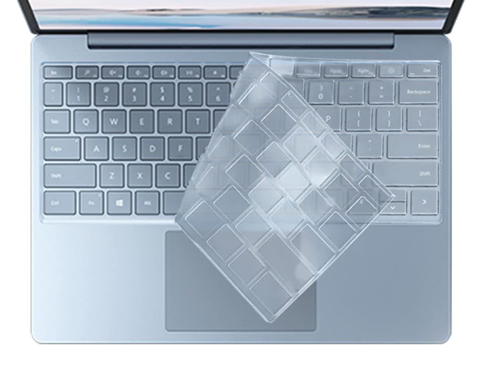 Keyboard Protective Skin Cover Compatible with 2021 2020 Microsoft Surface Laptop Go 12.4" & Surface Laptop Go 2 2022 Release, 2023 Surface Laptop Go 3 (Not Compatible with Surface go 10.5") - Clear