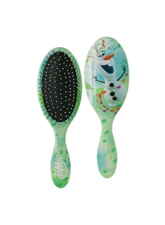 Disney Original Detangler Hair Brush Princess Guiding Spirit- Frozen 2, Olaf- All Hair Types- Ultra-Soft IntelliFlex Bristles Glide Through Tangles with Ease- Protects Against Split Ends