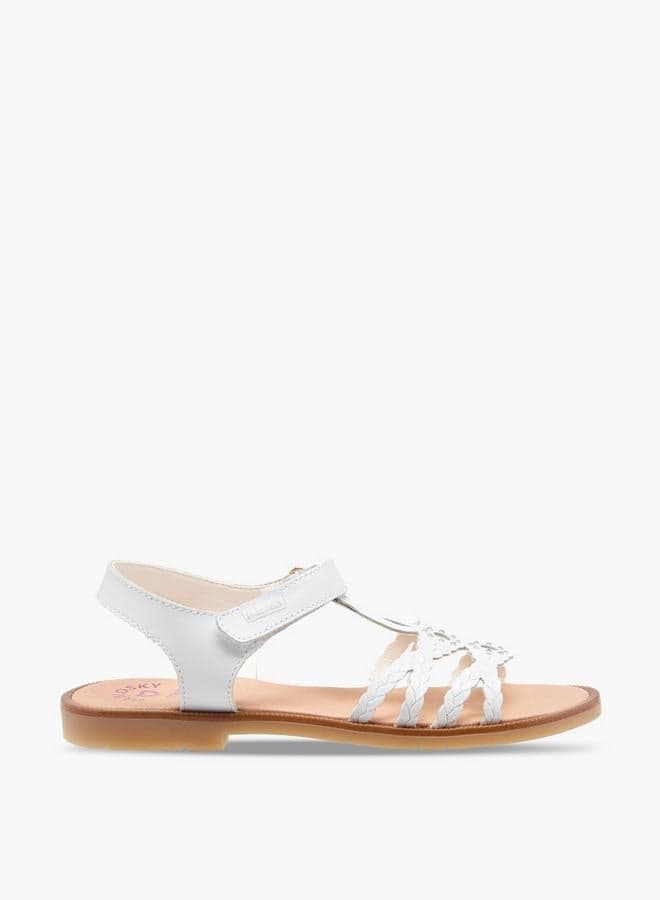 Girls Embellished Cross Strap Sandals — 32