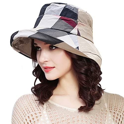 DOCILA Womens Summer Floppy Hats Fall Stylish Bucket Rain Cap Crushable Water Resistant Beach Travel Sun Hat Quick Dry Hiking Gardening Fisherman Hat Detachable Drawstring Beige