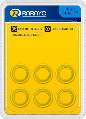 RARAYC Gearcase Drain Plug Seal Washer Gaskets 26830749 Compatible with Mercury MarineMercruiser 6 Pack
