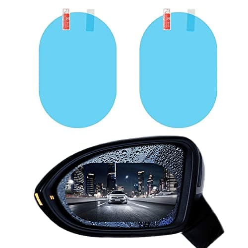 Bowiemall 2 Pcs Car Rearview Mirror Film Rainproof Waterproof Mirror Film Anti Fog Nano Coating Car Film for Car Mirrors