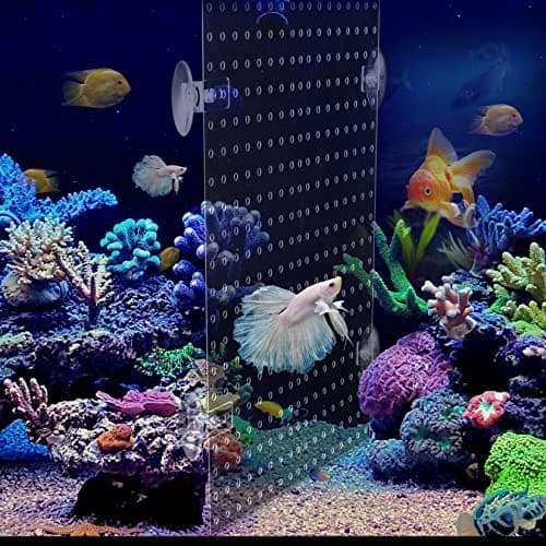 Yes!Fresh Acrylic Aquarium Fish Tank Divider Clear Kit Fit for All Type Aquarium Divider for 10 Gallon Fish Tank and Up to 950 Gallon Tank Divider (Kit E - 8 PCs 5.9"x11.8")