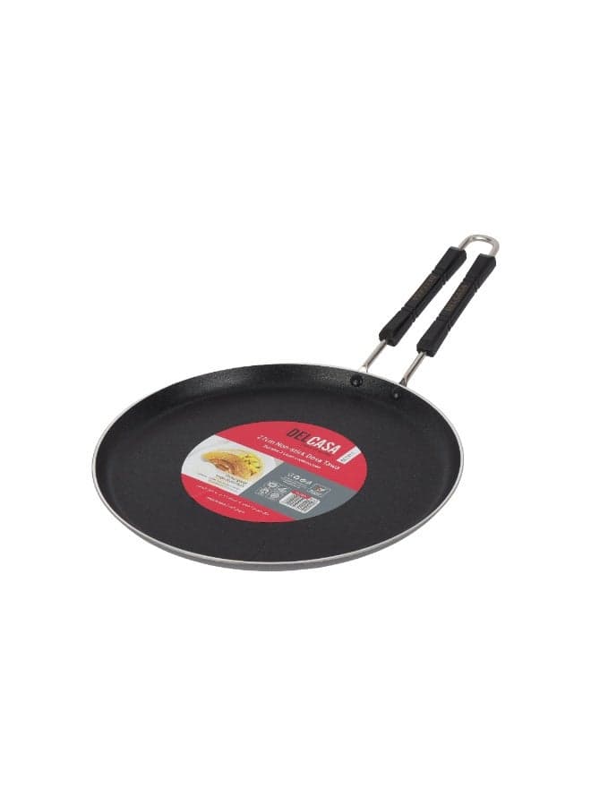 27cm Aluminum Nonstick Tawa, Thick Base, DC1911 Durable Material with Ergonomic Handle