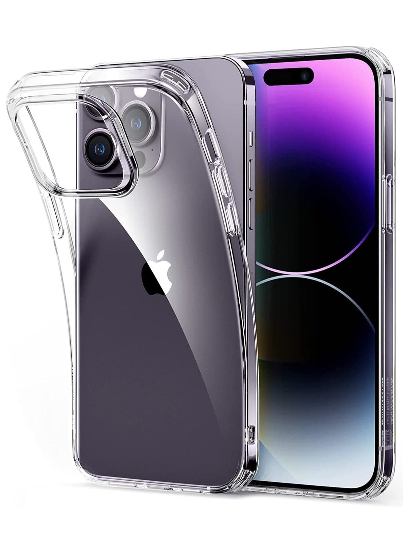iPhone 14 Pro Max Case 6.7 inch Anti-Yellowing Military Back, Hard Anti-Explosion Back, Ultra Thin Case, Anti-Drop Shockproof Protection, Full Coverage Lens Clear Case iPhone 14 Pro Max Cover