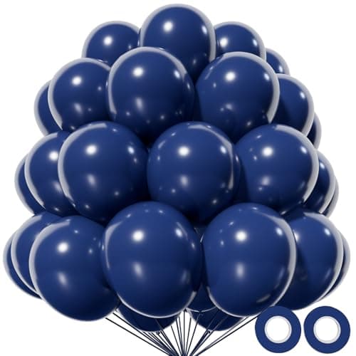 KAWKALSH Navy Blue Balloon 110pcs 12 Inch Thickened Latex Party Balloons Helium Bright Color for Birthday Baby Shower Wedding Party Supplies Arch Garland Decoration