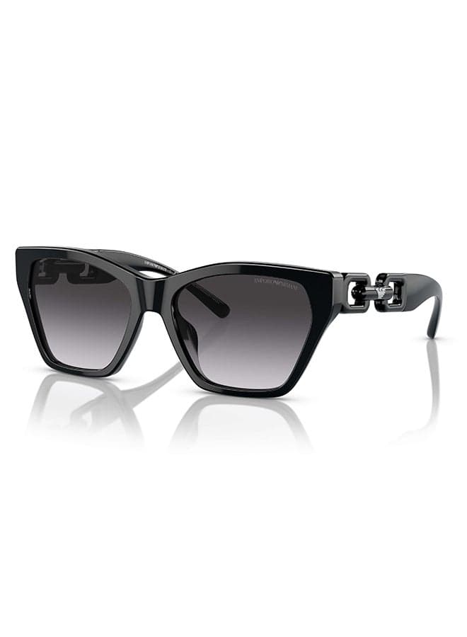 Women EA 4203U 50178G Women's Full Rim Cat Eye Sunglasses - Lens Size: 55 mm