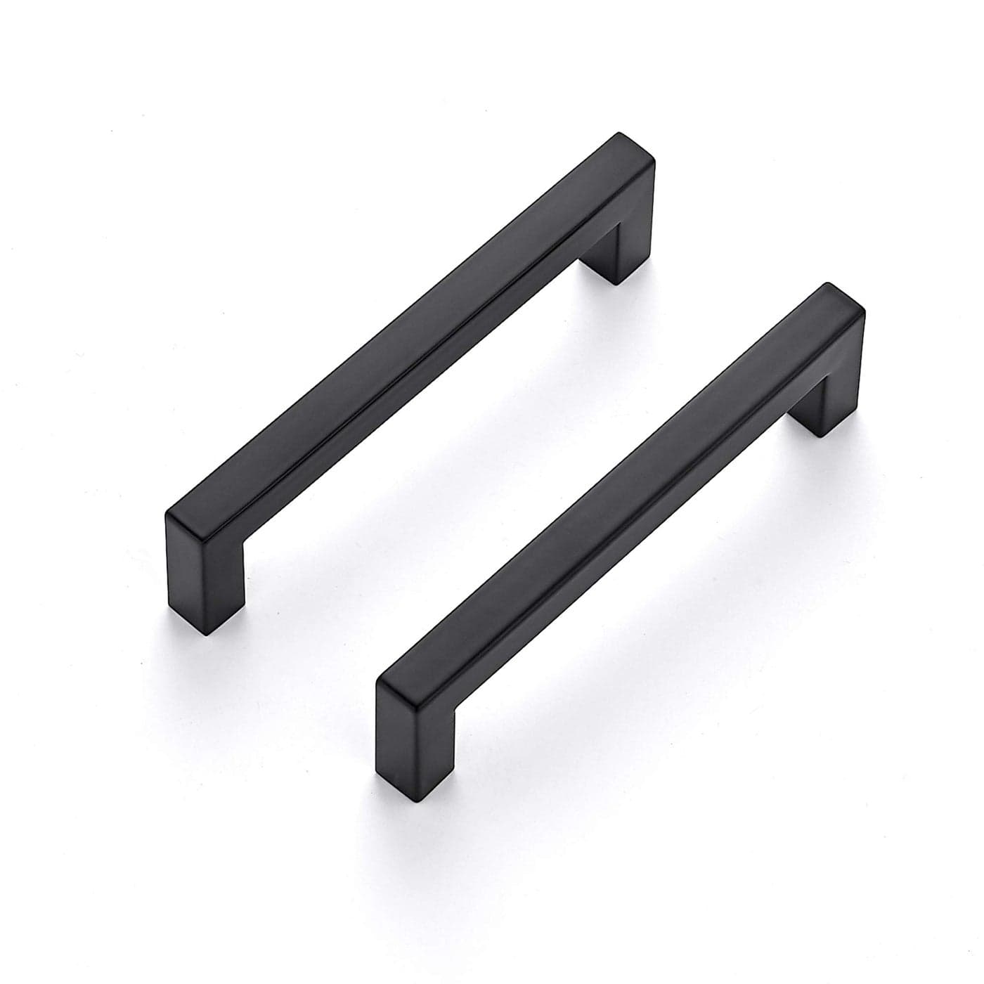 Ravinte 40 Pack 5 Inch Kitchen Square Cabinet Handles Matte Black Drawer Pulls for Cupboard Hardware