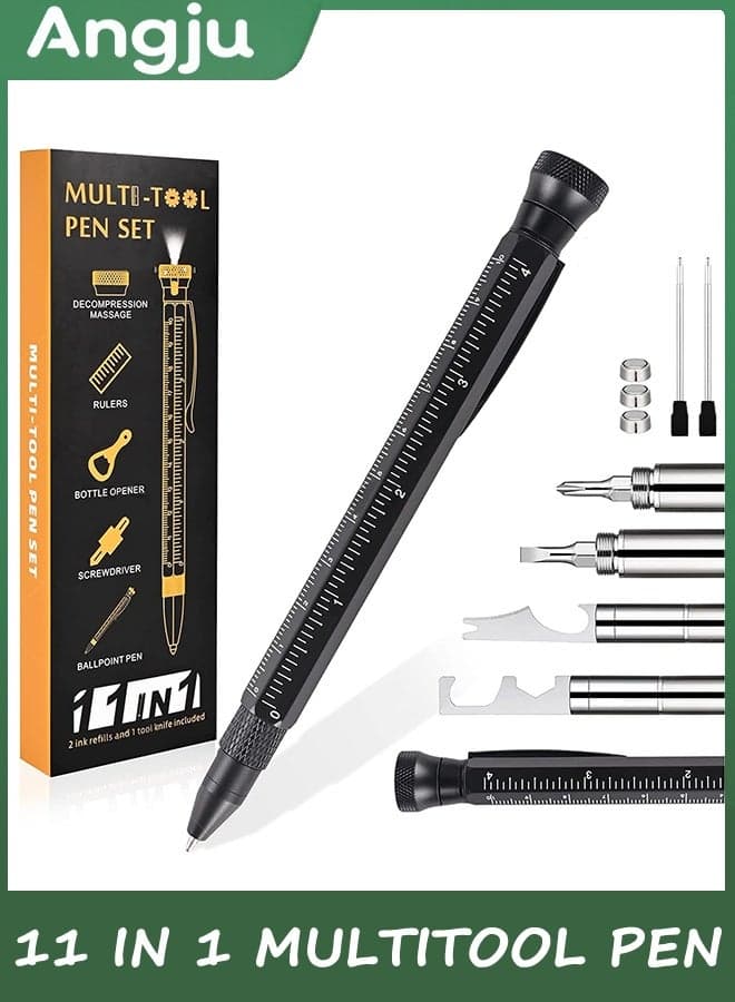 Gifts for Men, 11 in 1 Multitool Pen with Stress Relief Accessory, Father Gifts for Dad, Cool Gadgets for Men, Dad Gifts from Daughter, Birthday gifts for Him, Men, Husband, Boyfriend