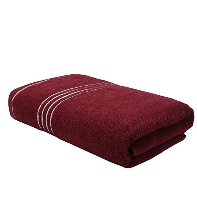 CK CREATION 100 Cotton 500 GSM Bath Towels Extra Soft Absorbent Large Size Towels for Bathing for Men Women Set of 1 pcs 30x60 inch Maroon Towel