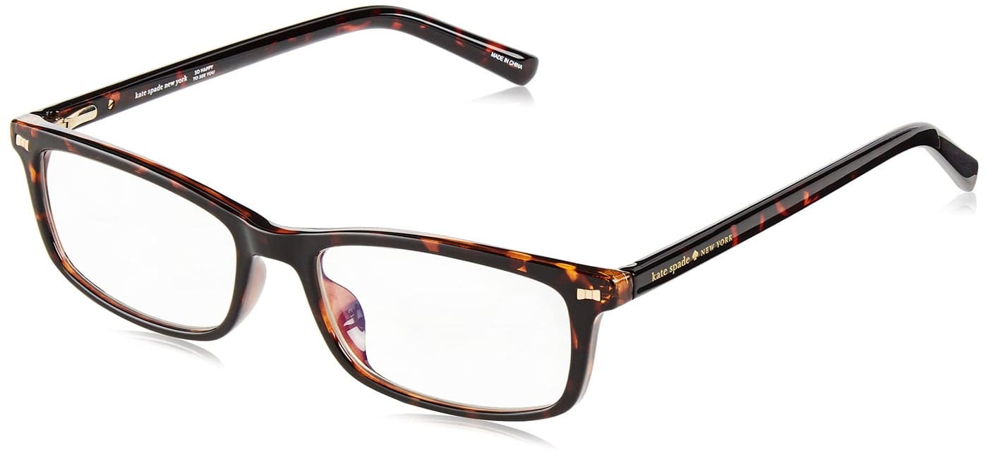 kate spade new york Women's Kate Spade Female Optical Style Jodie2 Rectangular Reading Glasses, DKHVNGOLD, 50mm, 16mm + 2
