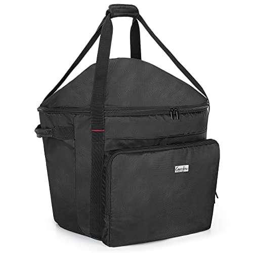 SAMDEW Portable Grill Carry Bag Compatible with Weber Jumbo Joe 18 Inch Charcoal Grill, Grill Cover Compatible with Jumbo Joe 18 in Portable Grill, with Pocket and Handle, Bag Only (Patented Design)
