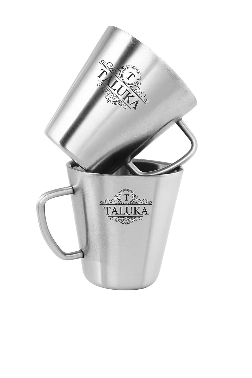 Taluka Stainless Steel Coffee Mug Double Wall Insulated Tea Cup 400 ML Pack of 2