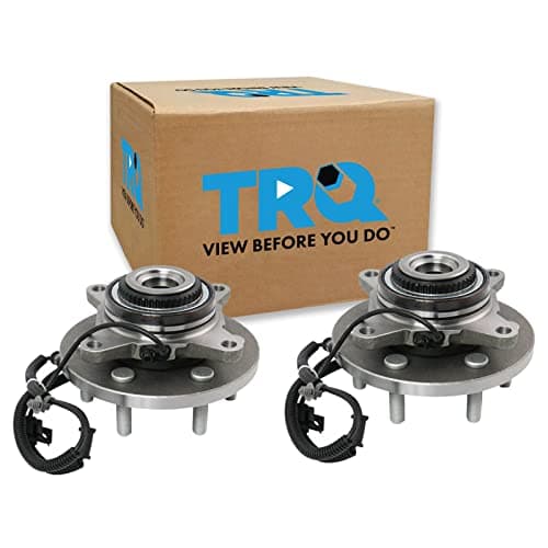 TRQ Front Wheel Hub Bearings Assembly Set Compatible with 2015-2017 Ford Expedition Lincoln Navigator