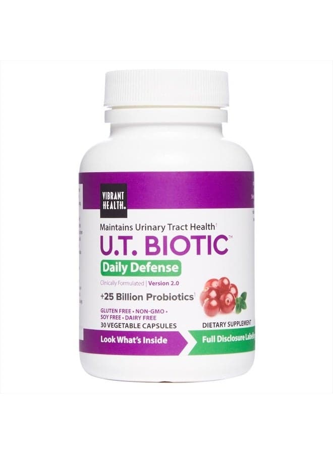 , U.T. Biotic, Probiotic Support for Bladder and Urinary Health, 30 Capsules