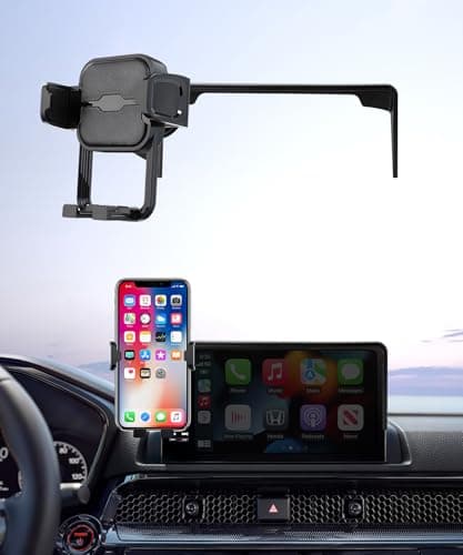 Masergogo Car Phone Holder for Honda HRV HR-V/CRV CR-V/Hybrid 2023-2026, 7/9" Screen Fixed Clip, Auto Accessories Navigation Bracket, Interior Decoration Mobile Phone Mount, 360° Rotation