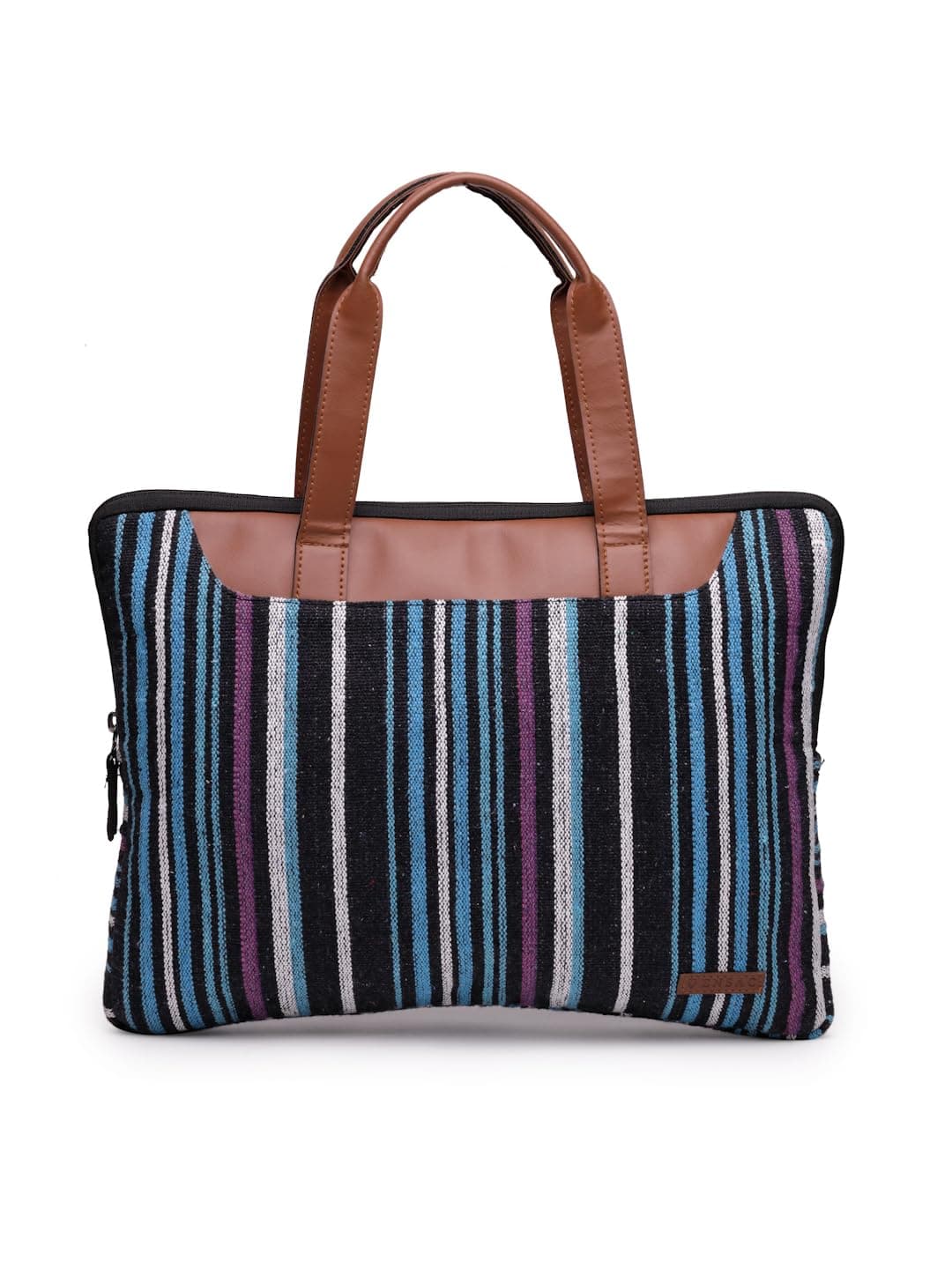 ASIAN Women’s Stylish Printed Cotton Handbag with Black Handles | Spacious Zipper Tote Bag for Office, College, Travel & Casual Daily Use