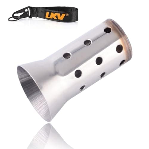 LKV Motorcycle DB Killer 51mm Universal Muffler Silencer Baffle Removable Noise Eliminator Compatible with Harley Moto Guzzi Honda Kawasaki Suzuki Yamaha Cruiser Scooter
