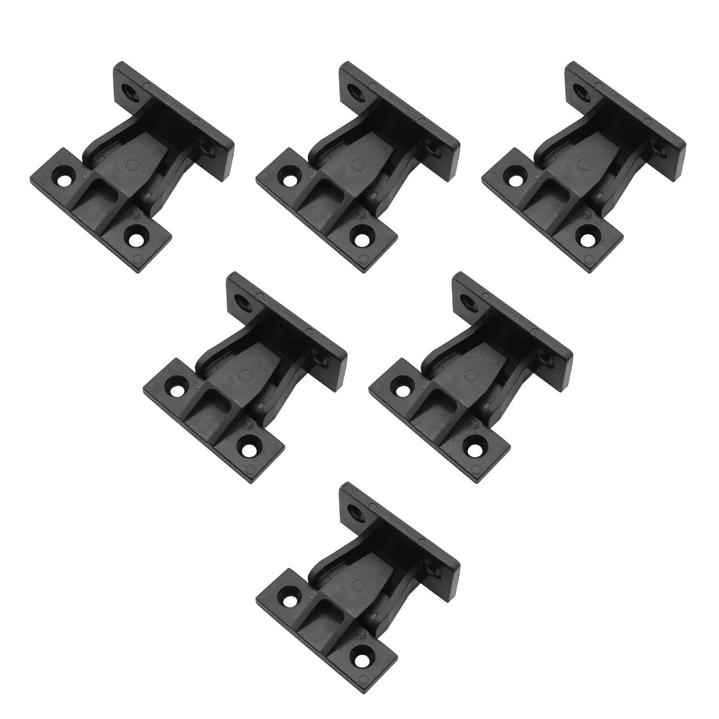 JCBIZ 5pcs Plastic Quick Fitting Furniture Panel Joint Bracket 48x21mm Fast Installation PushOn Clips Corner Buckle for Cabinet Wardrobe Mounting Roman Column Connection