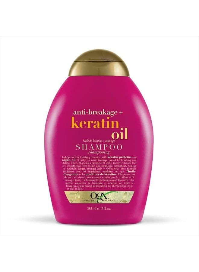 Organix Anti-Breakage Keratin Oil Shampoo, 385ml