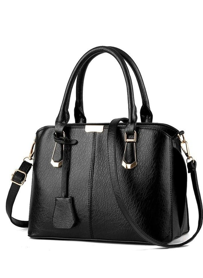 Purses and Handbags for Women Top Handle Satchel Shoulder Bags Messenger Tote Bag for Ladies Black