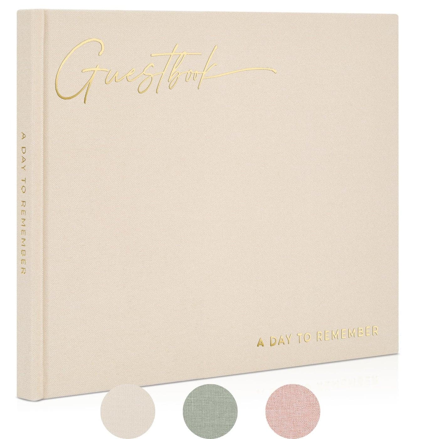 ZICOTO Beautiful Wedding Guest Book for Your Wedding Reception Simply Elegant Guestbook to Sign in and Add Polaroid Photos The Perfect Baby Shower Guest Book for The Special Day