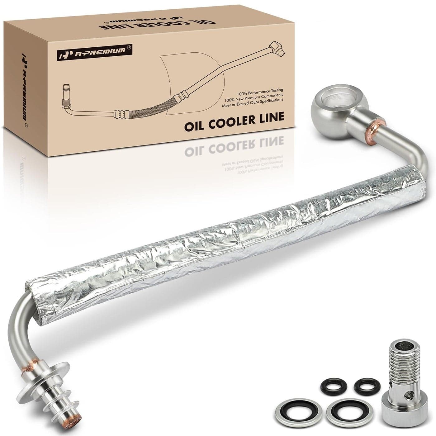 APremium Turbocharger Turbo Oil Feed Line Pipe Tube Compatible with Buick Chevrolet Vehicles 14L Encore 20132021 Cruze 20112016 Sonic 20122020 Trax 20132021 Replaces 25200947 55592600