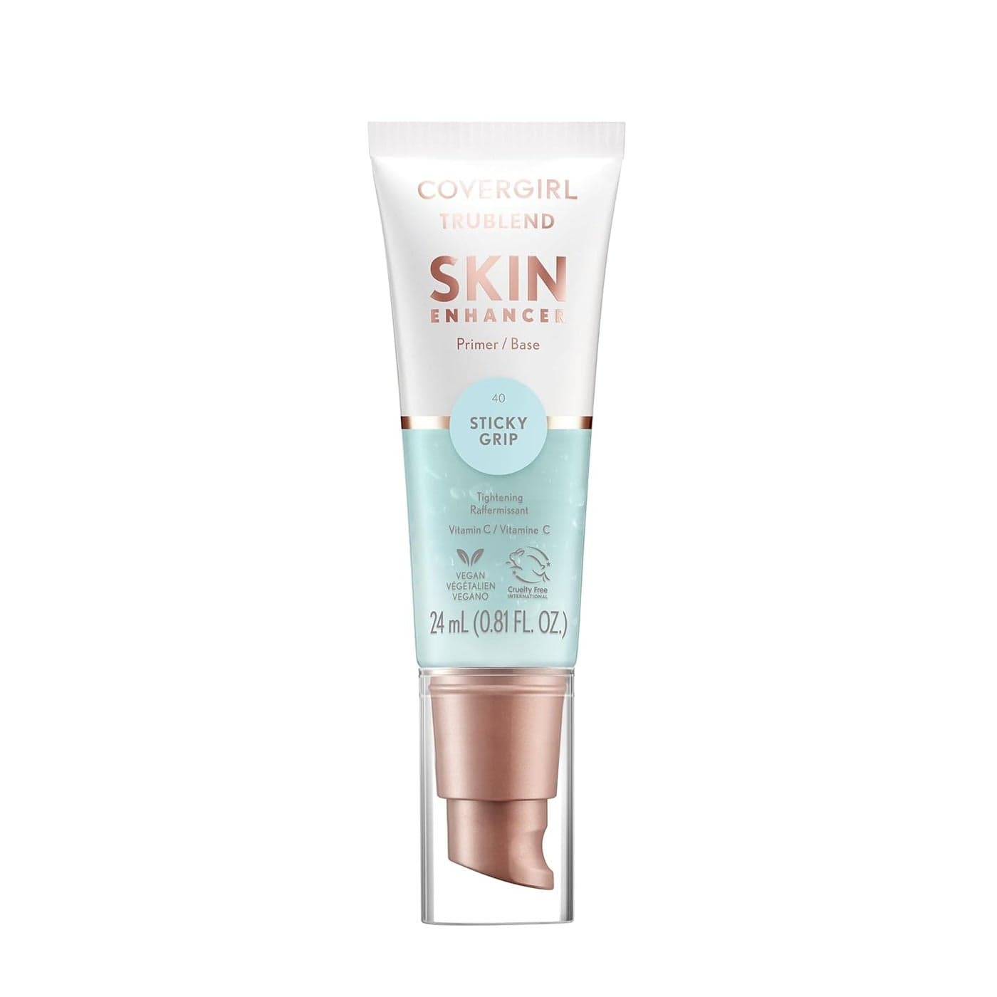 CoverGirl TruBlend Skin Enhancer Sticky Grip Primer Plumps Dry Skin Blurs Pores Hydrating Brightening Lasts All Day 081oz