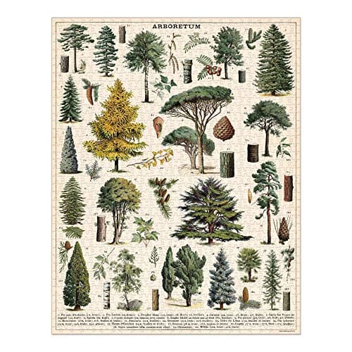 Cavallini Papers & Co. Arboretum 1,000 Piece Puzzle, Multi