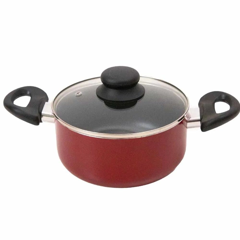 Beefit Non Stick Casserole With Glass Lid - 18cm Non Stick Coating For Easy Cooking, And Cleaning, Cool Touch Handles