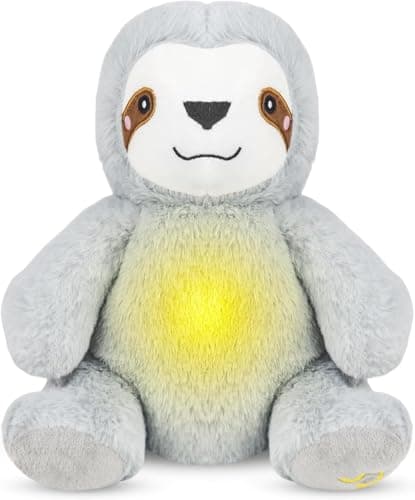 rytopt Breathing Stuffed Animal Breathing Sloth Four Gear Adjustment Volume Control Rhythmic Breathing Motion with Music Lights Perfect for Relieving Gift