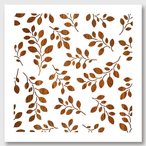 NBEADS Leaf Painting Stencils Templates 108108 Inch Reusable DIY Art and Craft Stencils for Painting on Wood Fabric Paper Walls Canvas Floor Tile
