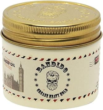 Bandido Hair Styling Pomade Wax Natural Shiny Look Strong Hold Grease Heavy Hold Pomade Wax 125 ml