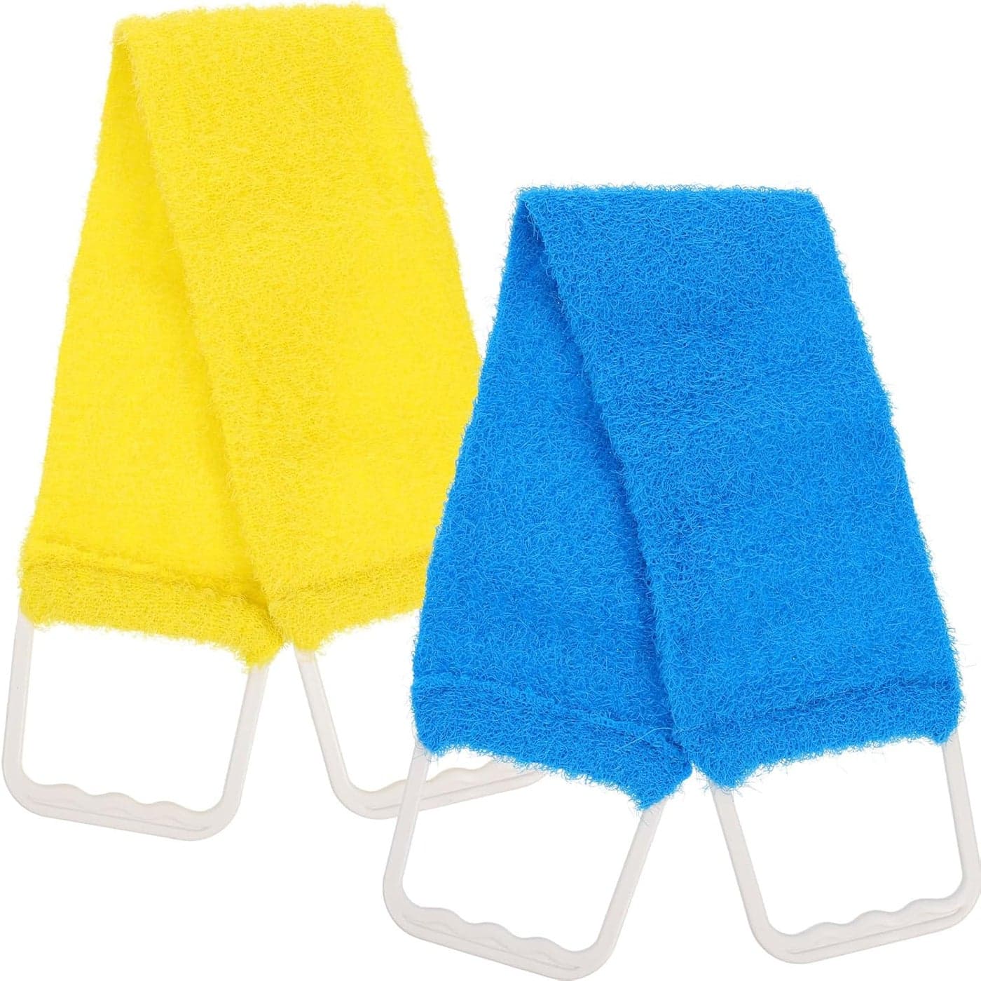 HEALIFTY Bath Scrubber Towel Exfoliate Back Strip Shower Back Massage Scrubber Belt(Random Color)