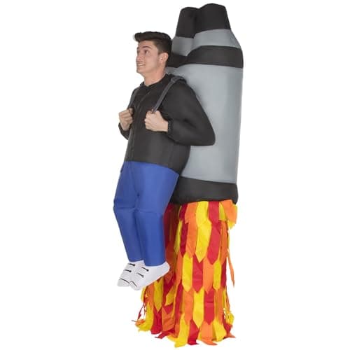 Morph Jet Pack Inflatable Costume Adult, Inflatable Jetpack Costume, Inflatable Rocket Costumes, Halloween Costumes for Men
