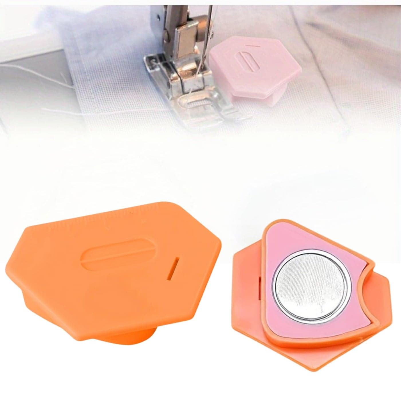 KickZu Sewing Guide Magnetic Sewing Guide MultiPurpose Tool Polygonal Sewing Guide Seam Guide Locator Tool Sewing Accessories Supplies Magnetic Seam Stitch Guide for Singer Sewing Machine