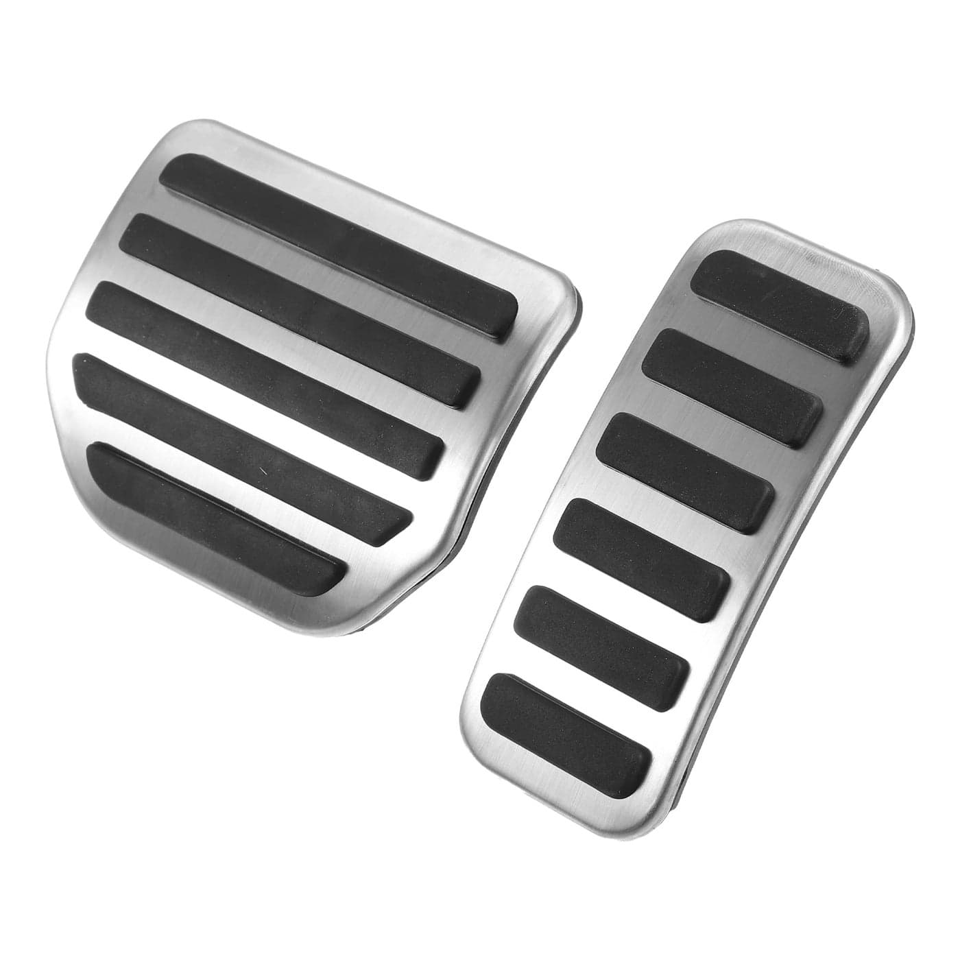 X AUTOHAUX 2pcs Brake Pedal Pad Gas Accelerator Pedal Cover for Land Rover Range Rover Sport 20062013 Silver Tone