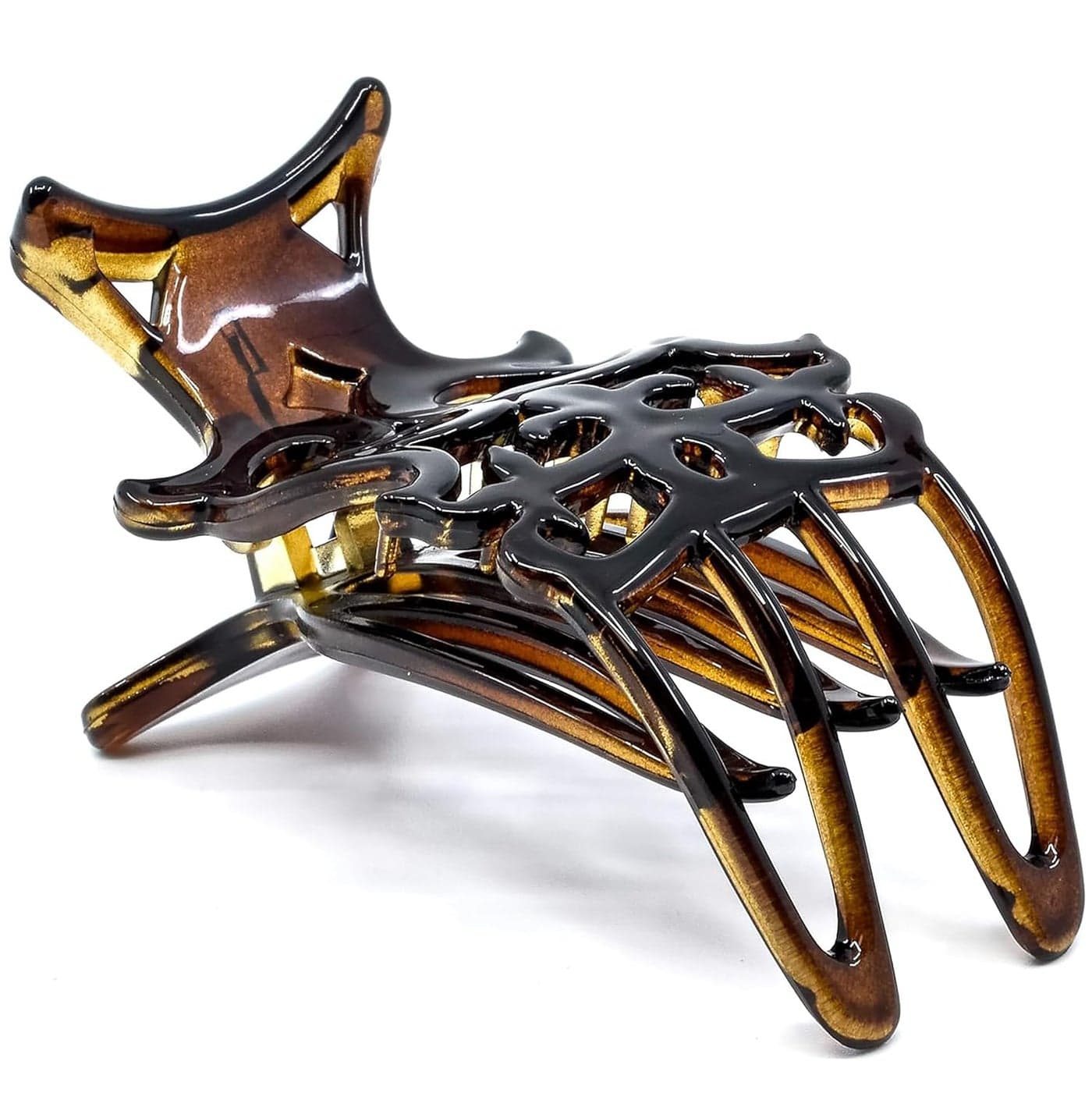 Camila Paris NV73 French Hair Clip for Women Hair Side Clips 3 inch Girls Hair Claw Clips Jaw Fashion Durable Styling Hair Accessories for Women Strong Hold No Slip Grip Made in France Tortoise