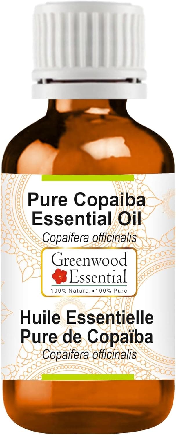 Pure Copaiba Essential Oil (Copaifera officinalis) Steam Distilled 15ml (0.50 oz)