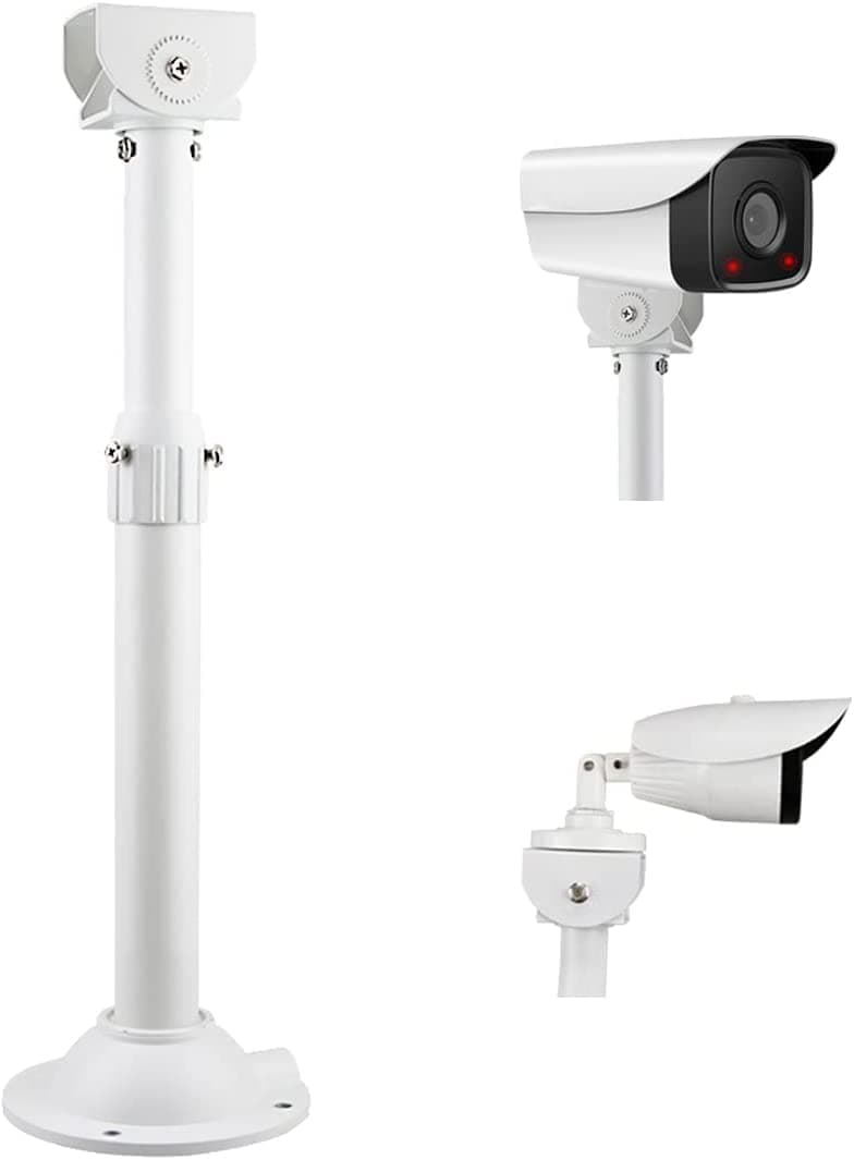 Bectro Metal CCTV Security Bullet & Dome 90 Degree Ceiling Mounting Bracket Indoor Outdoor Extendable from 24 Inch to 48 Inch, for Projector and CCTV 1MP to 12MP Compatible
