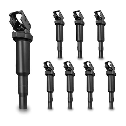 ENA Set of 8 Ignition Coil Pack Compatible with BMW 128i 135i 335i 325i 328i 330i M5 M6 525xi 528i 550i 750i N54 X3 X5 X6 Z4 4.4L 4.8L Replacement for UF592 C1638 12137594937 12137562744 12137571643