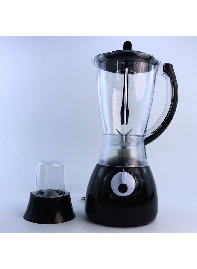 Silver Love Electric Smoothie Blender and Spice Grinder Featuring Easy Grip Handle Leak Resistant Lid and Powerful Blades for Quick Kitchen Performance