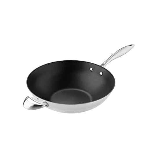 Scanpan CTX 12-3/4-Inch Wok, black, silver