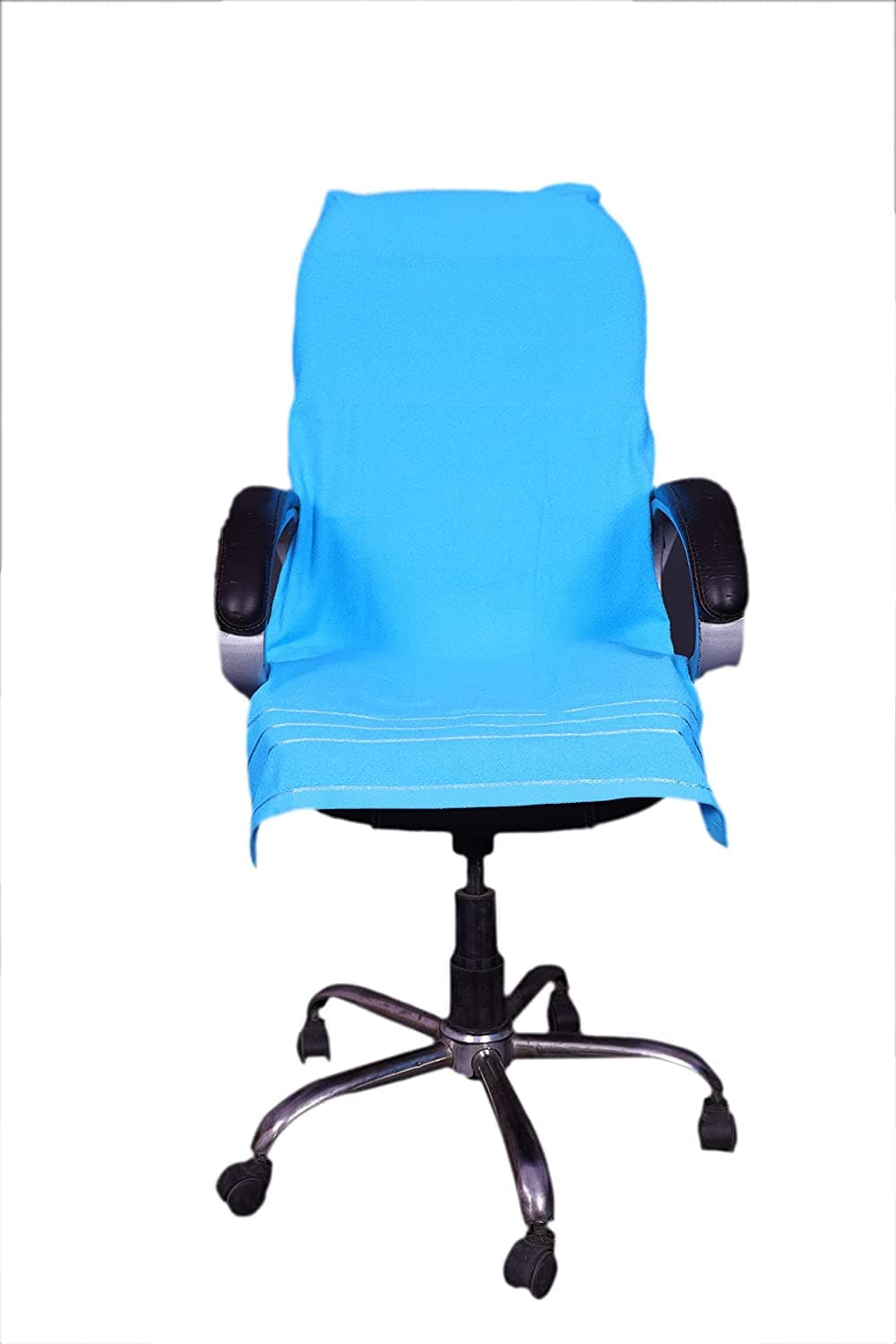 VIP BAGDA Office Chair Towel 500 GSM Cotton with Tie Knot Sky Blue