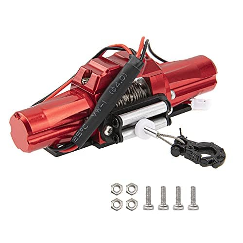 Vgoohobby RC Car WinchUniversal Simulation Winch with Dual Motor Compatible with Traxxas TRX4 Axial SCX10 90046 D90 110 Scale RC Crawler Car